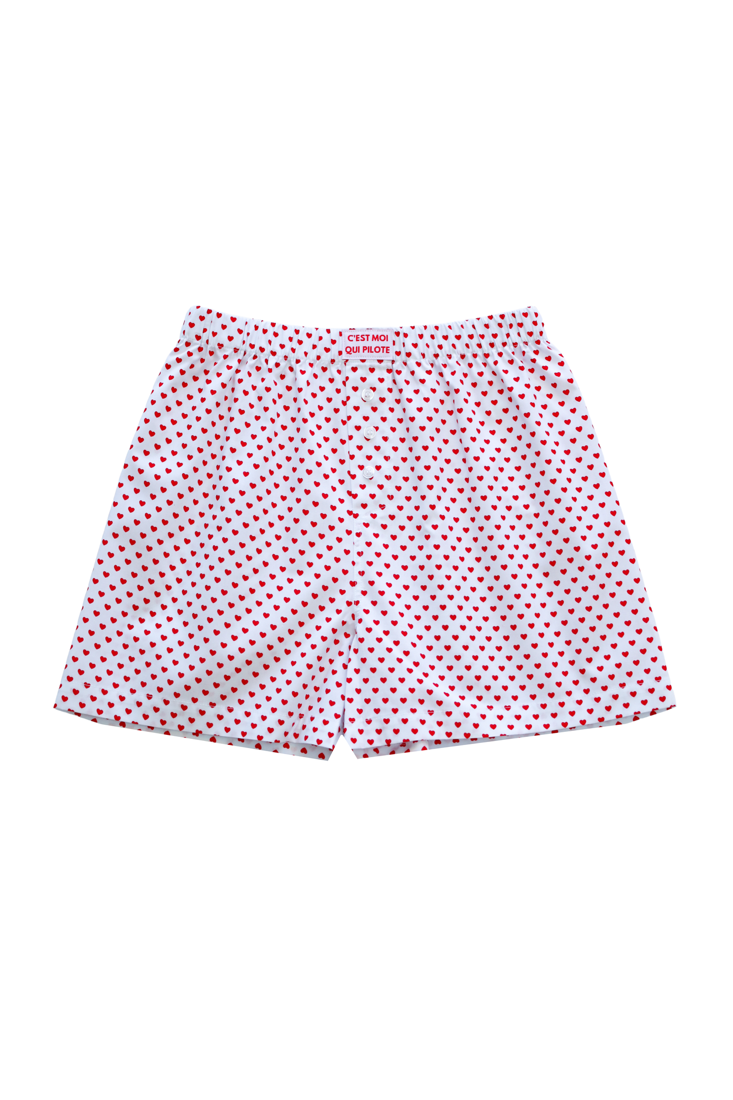 White Heart Pilot Boxer Shorts
