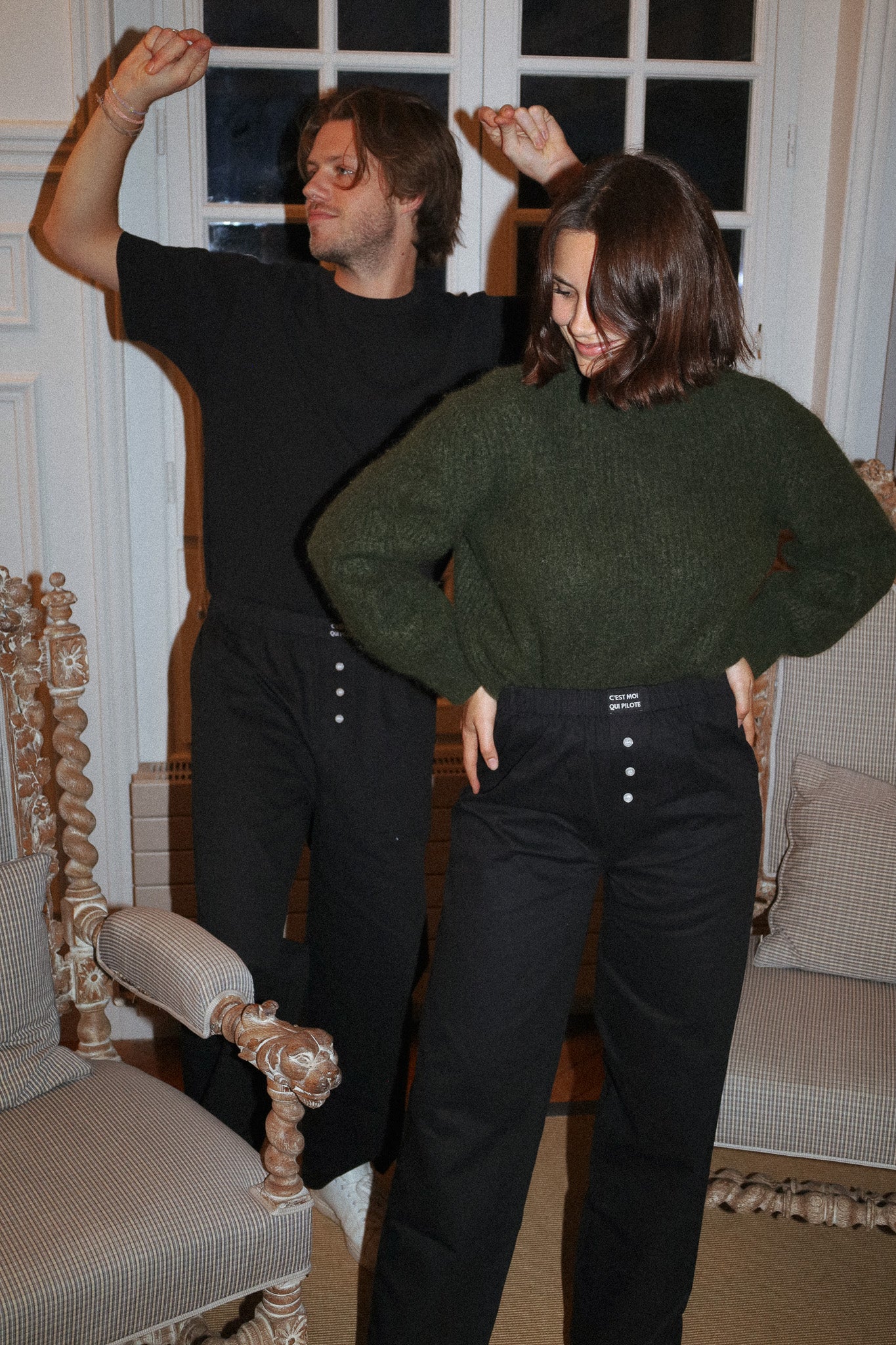 Licorice pilot pants