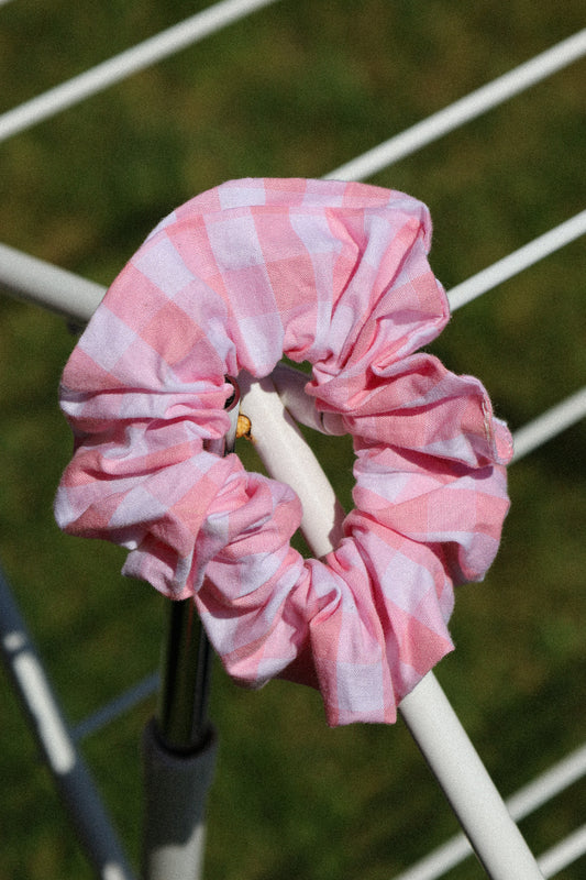 Chouchou Donut Vichy rosé piscine