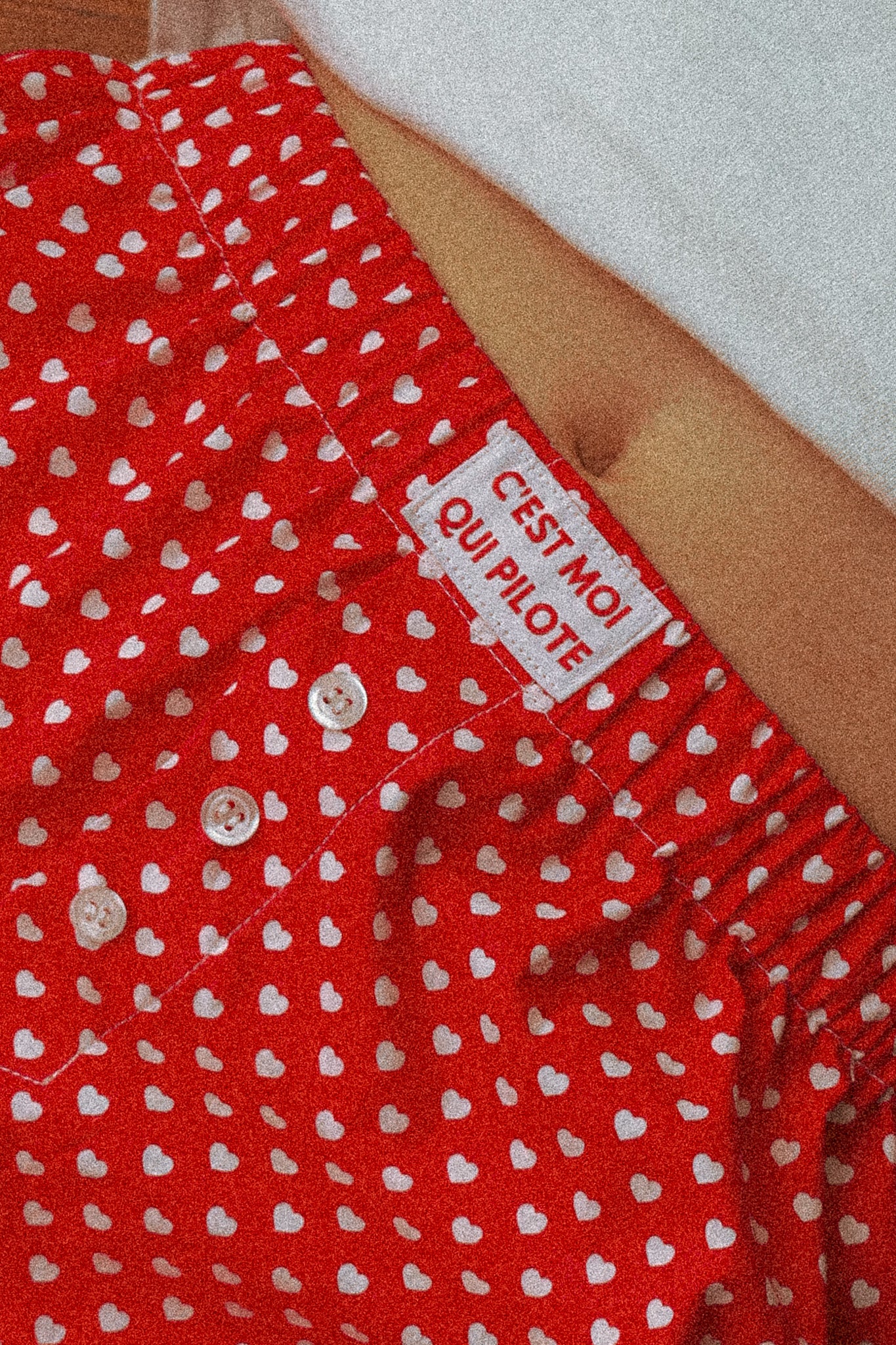 Darling Red Heart Pilot Boxer Shorts