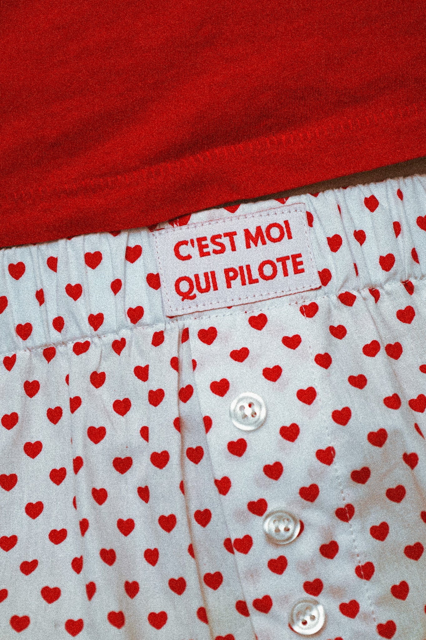 White Heart Pilot Boxer Shorts
