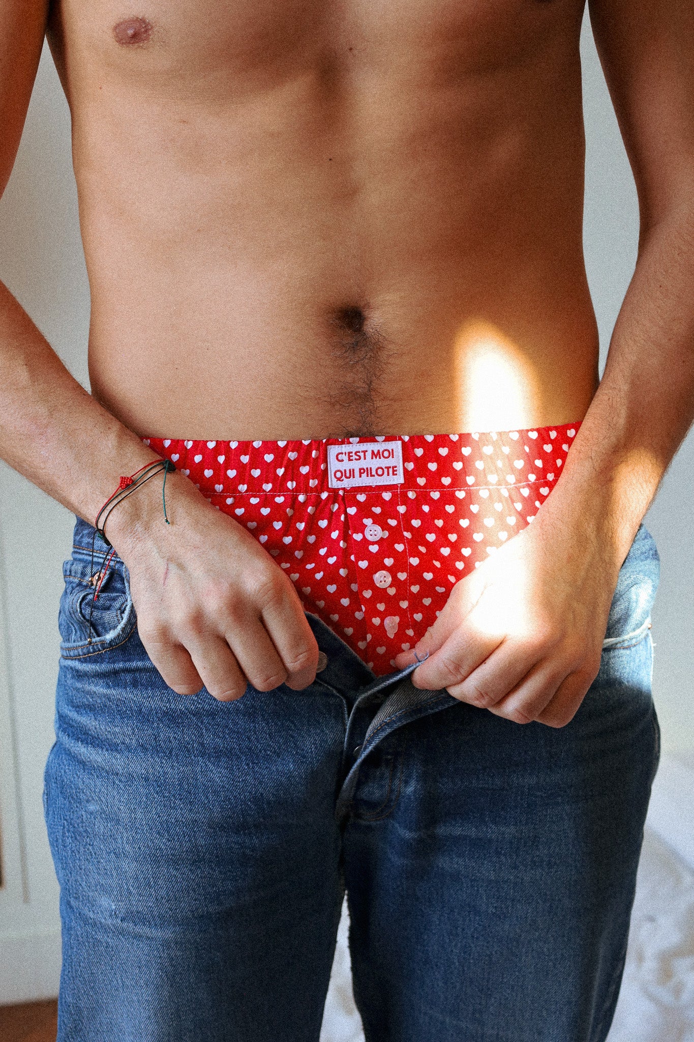 Darling Red Heart Pilot Boxer Shorts