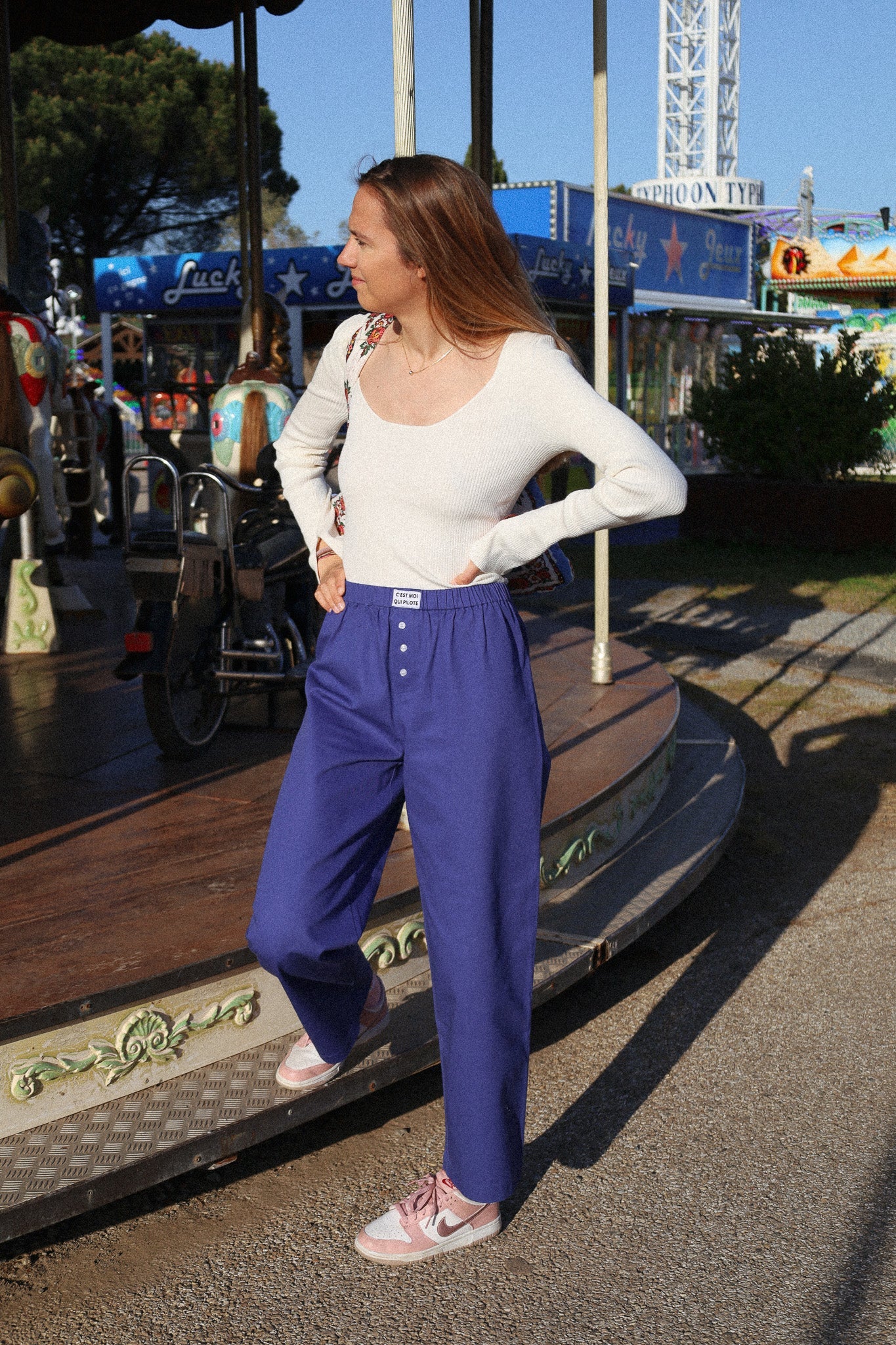 Pantalon Pilote Bleu de travail C'est moi qui pilote