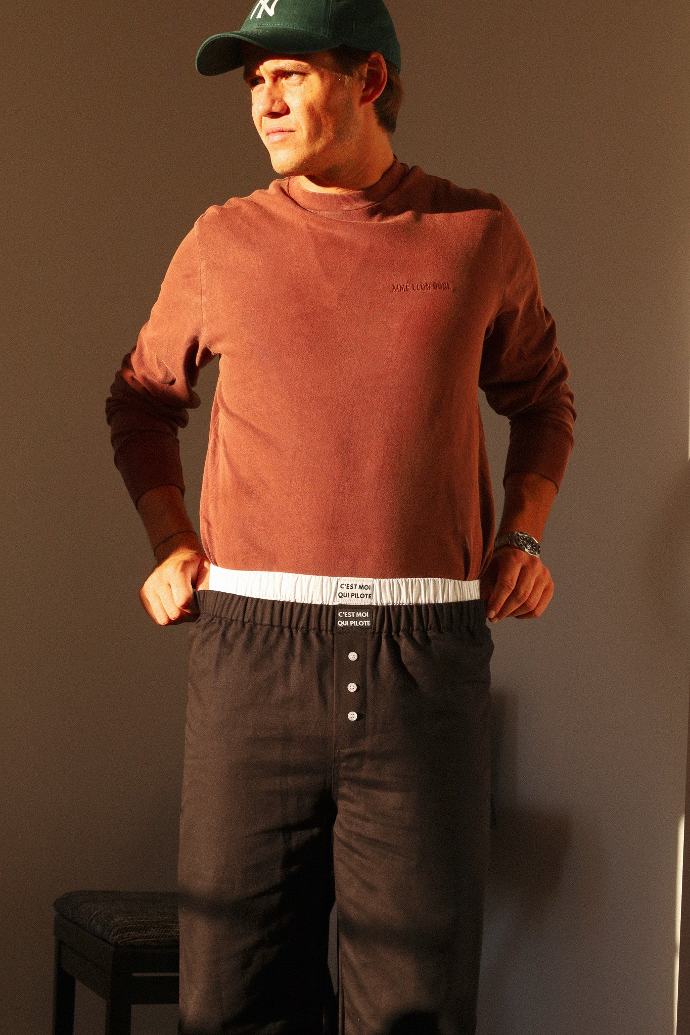 Licorice pilot pants