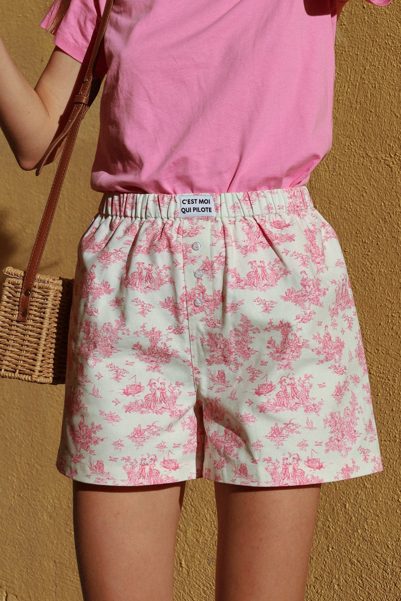 Caleçon Pilote Toile de Jouy Romance C'est moi qui pilote