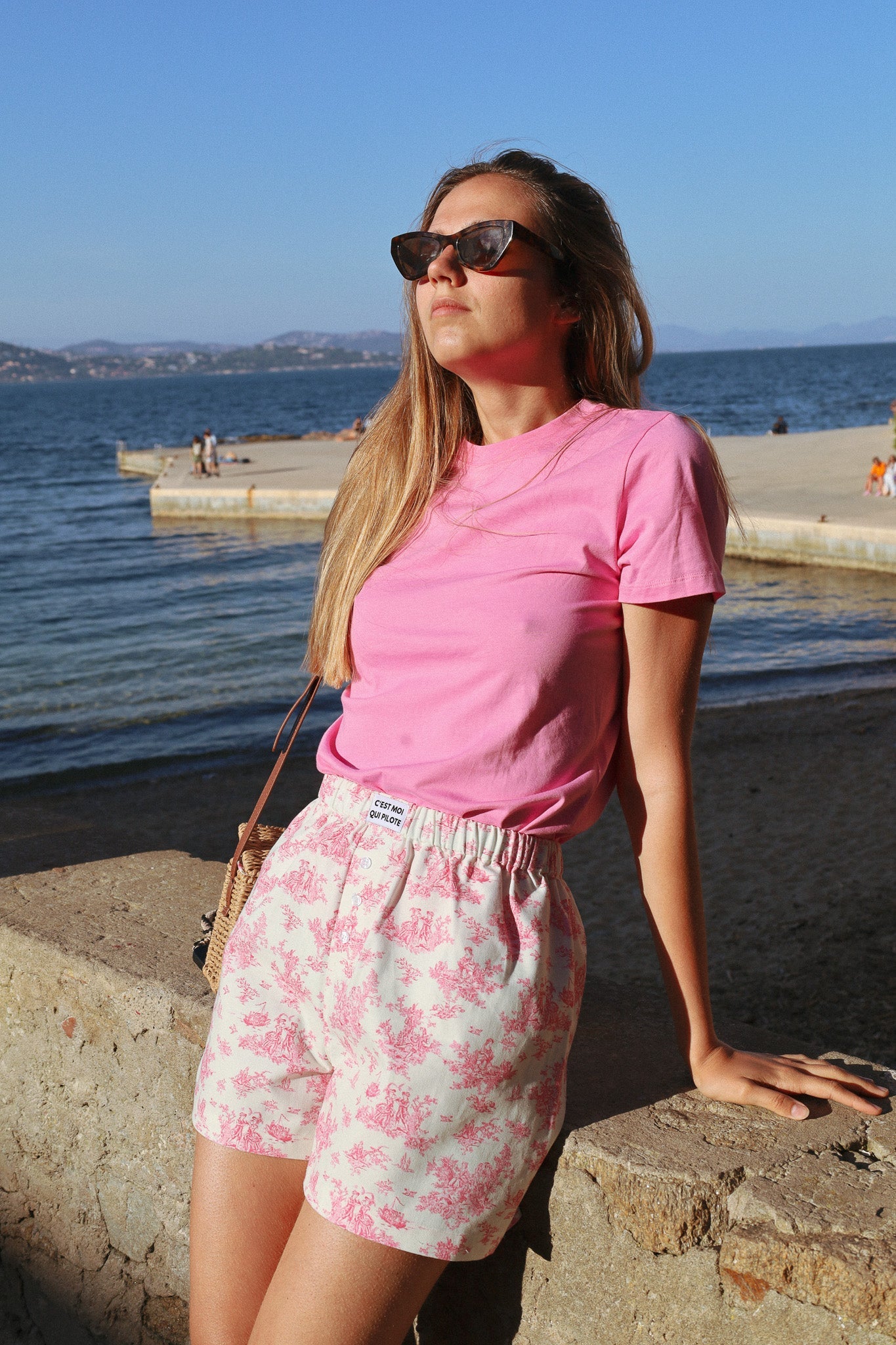 Caleçon Pilote Toile de Jouy Romance C'est moi qui pilote