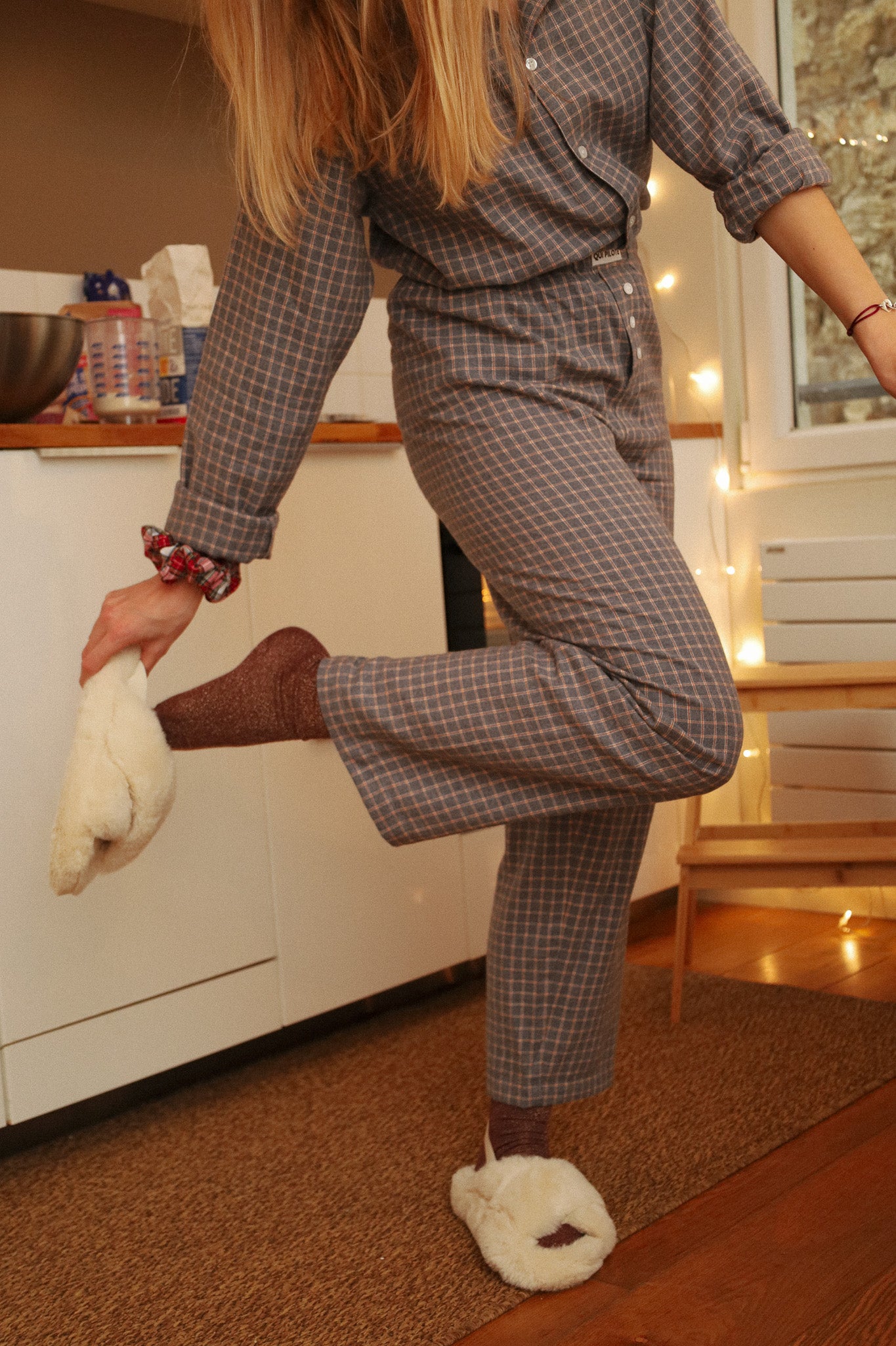 Pantalon Pilote Petit carreaux mistigri