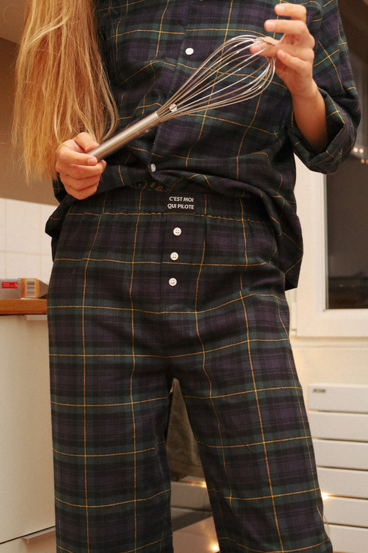 Pantalon Pilote British tartan