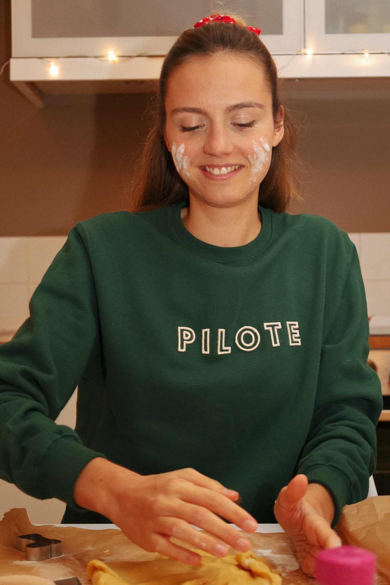 Tannengrünes Piloten-Sweatshirt