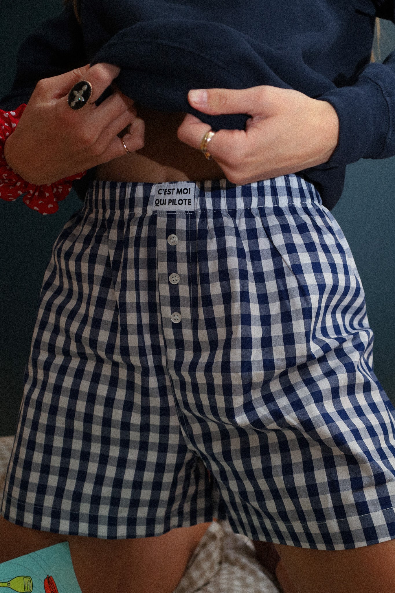 Vichy Navy Piloten-Boxershorts