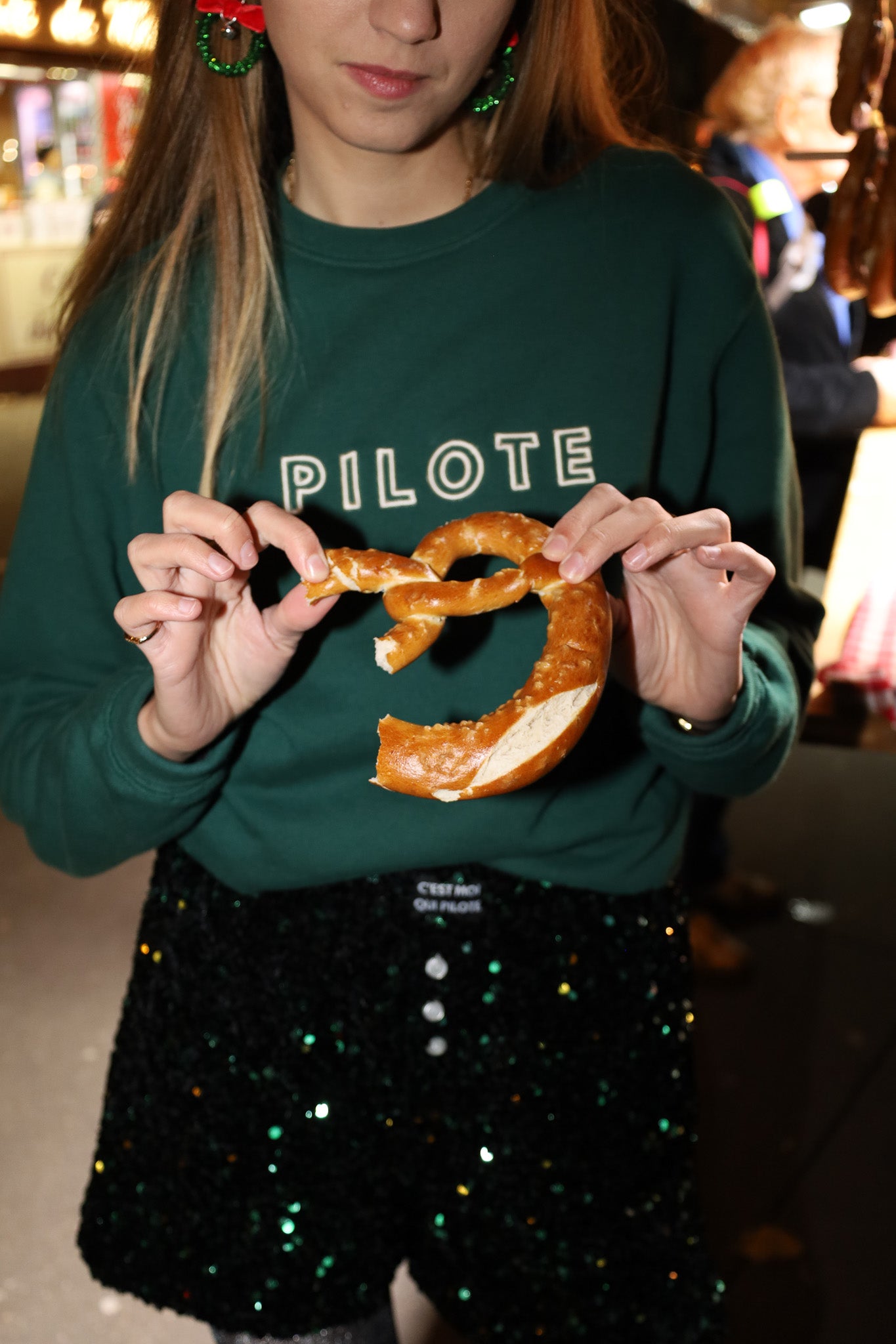 Tannengrünes Piloten-Sweatshirt
