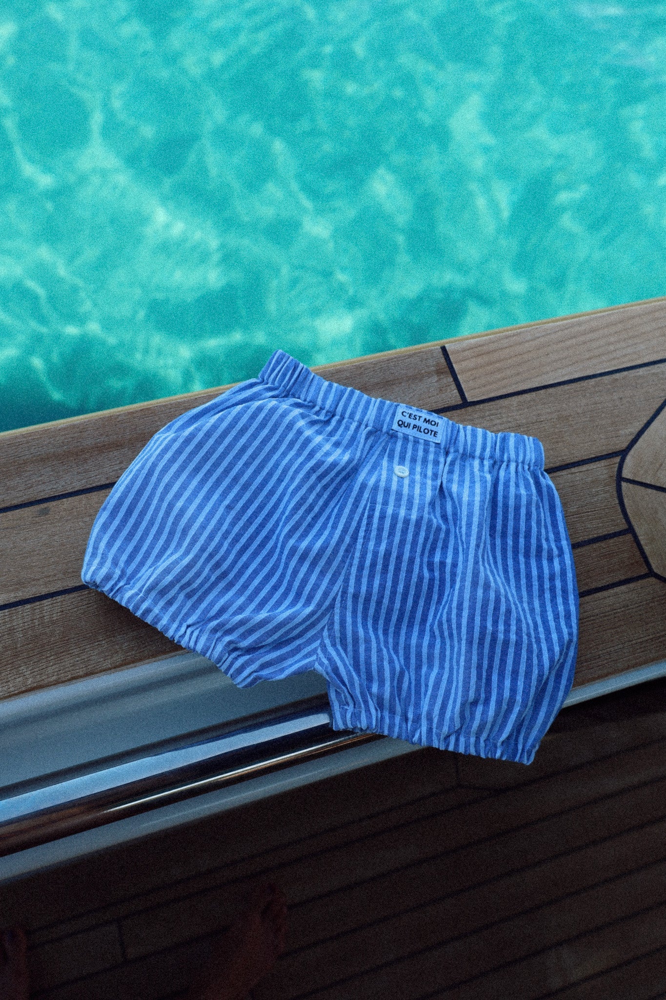 Bloomer bébé Rayures parasol bleu C'est moi qui pilote