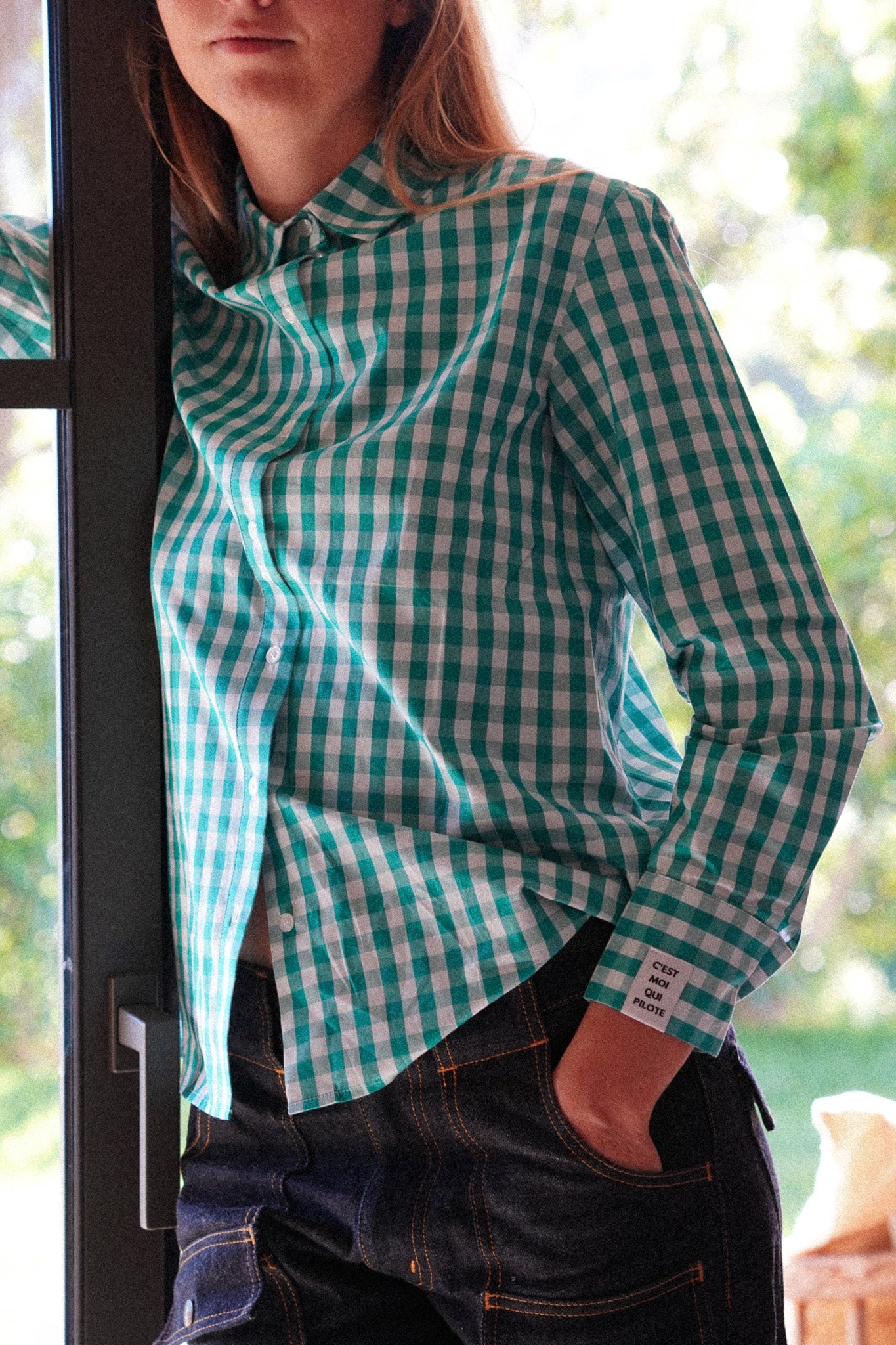 Chemise Onboard Vichy riviera C'est moi qui pilote