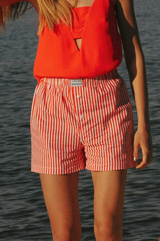 Caleçon Pilote Rayures spritz 🍹