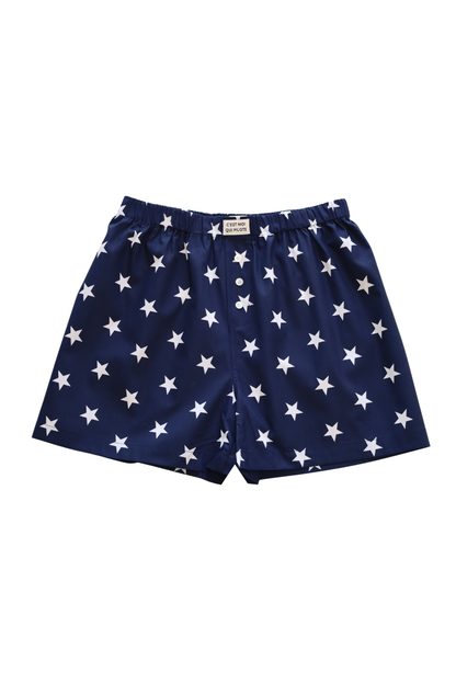 Caleçon Pilote Étoiles bleu