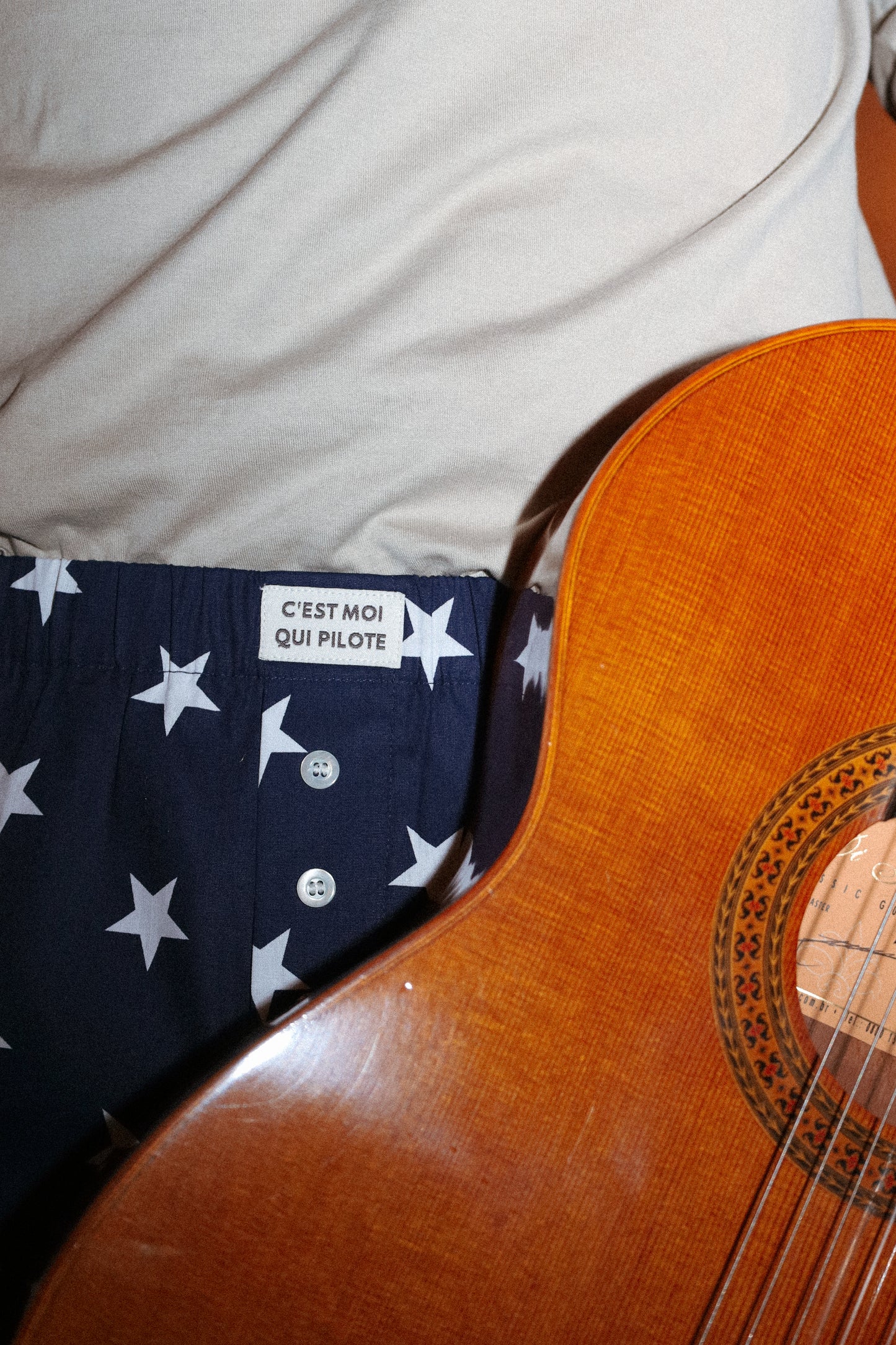 Caleçon Pilote Étoiles bleu