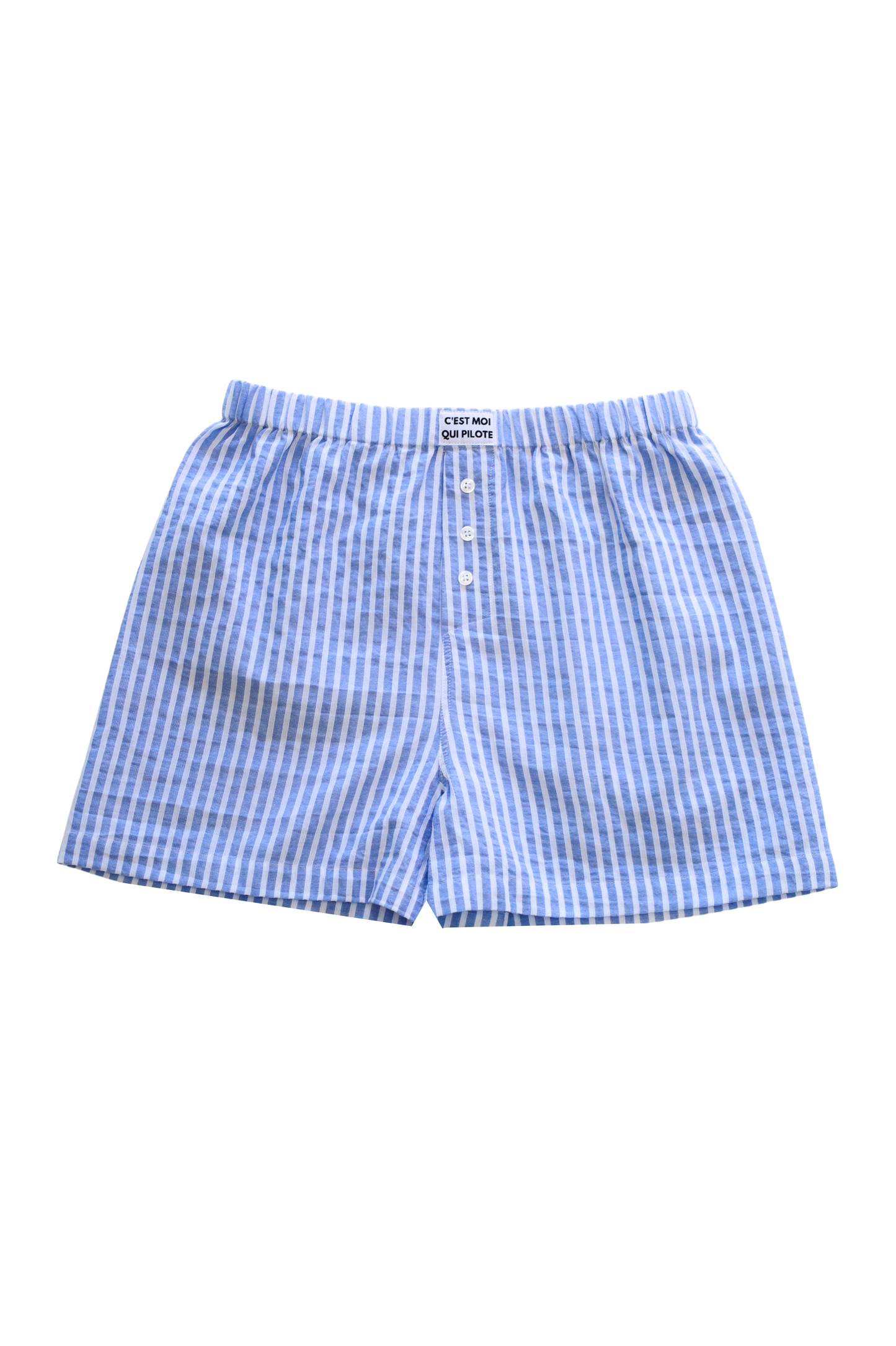 Caleçon Pilote Rayures bleu