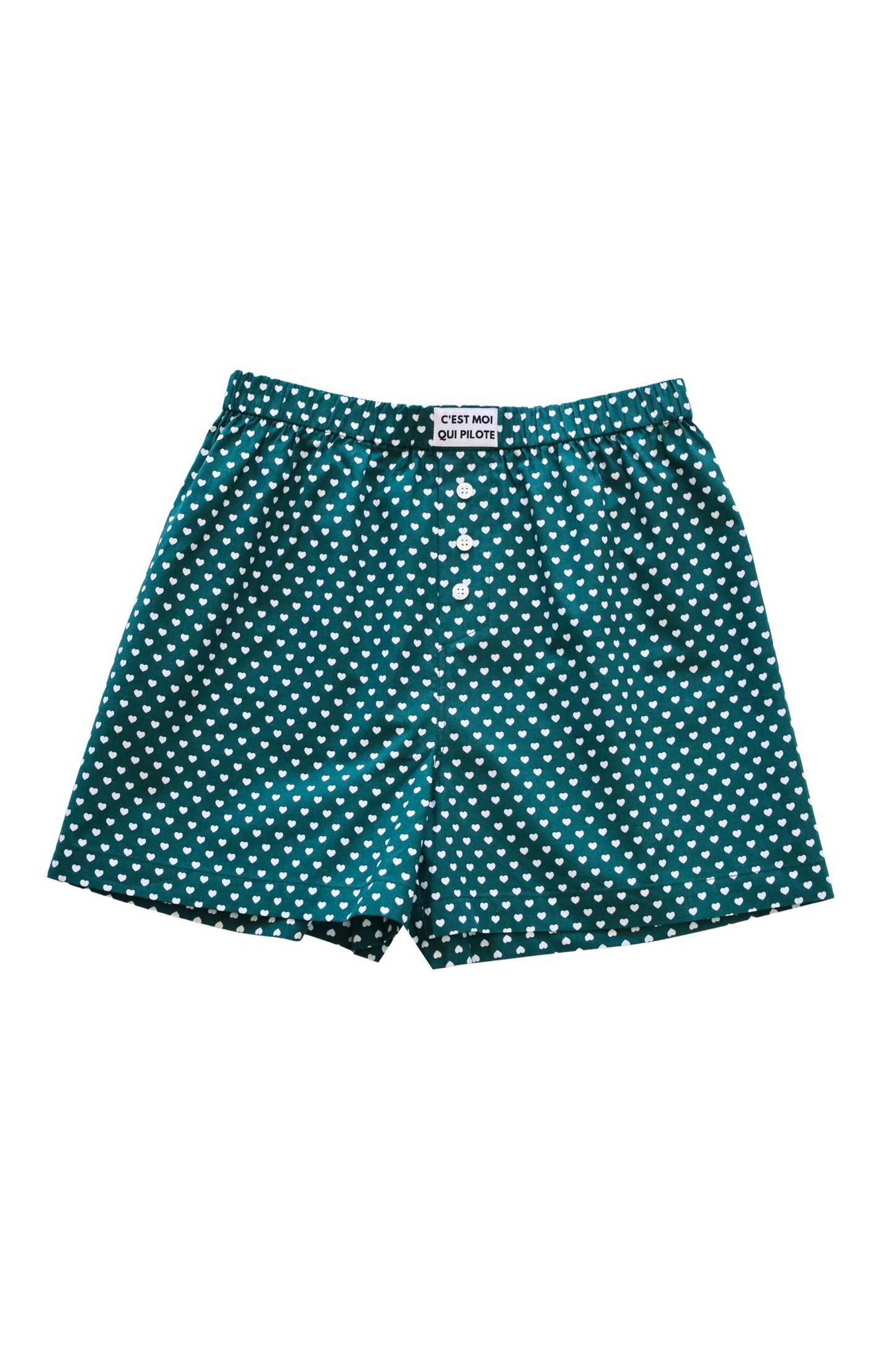 Green Heart Pilot Boxer Shorts
