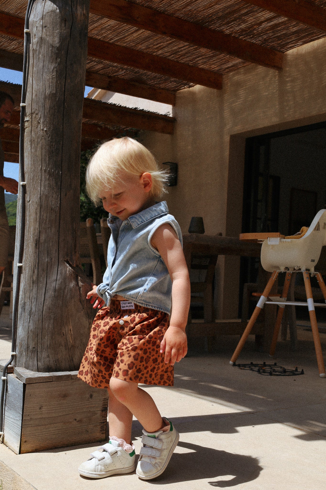 Caleçon Pilote Enfant léopard