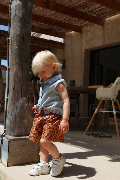 Caleçon Pilote Enfant léopard