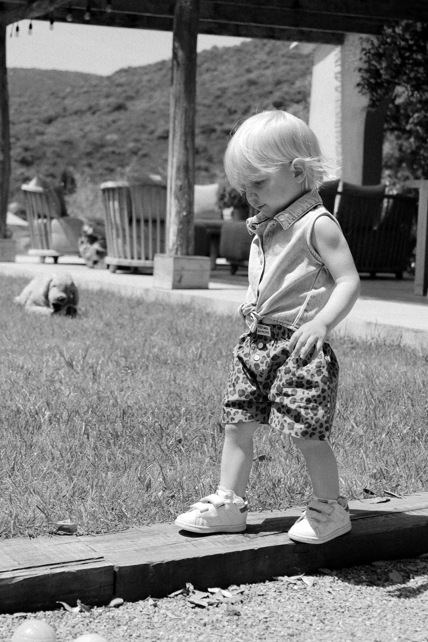 Caleçon Pilote Enfant léopard
