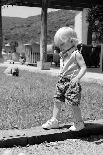 Caleçon Pilote Enfant léopard