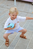 Caleçon kids Rayures parasol bleu C'est moi qui pilote