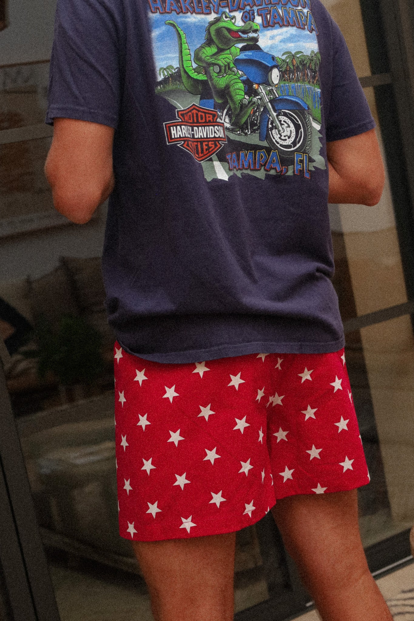 Caleçon Pilote Étoiles rouge