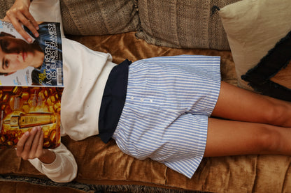 Caleçon Pilote Rayures bleu