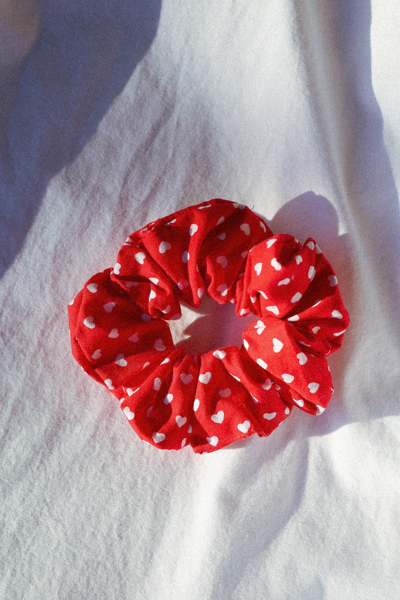 Chouchou Donut Saint-Valentin rouge C'est moi qui pilote