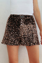 Caleçon pilote velours sequins Bronze C'est moi qui pilote