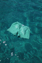 Caleçon vichy menthe pastille C'est moi qui pilote