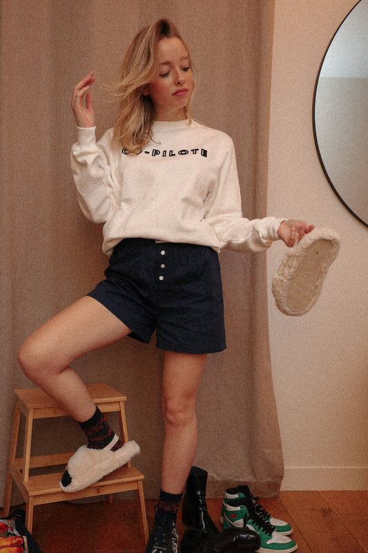 Caleçon pilote Bleu marine