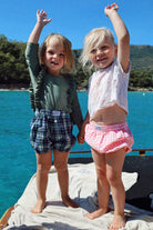 Bloomer bébé Vichy rosé piscine C'est moi qui pilote
