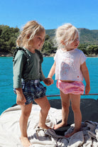 Bloomer bébé Vichy rosé piscine C'est moi qui pilote