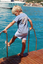 Caleçon kids Rayures parasol bleu C'est moi qui pilote