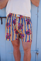 Caleçon Rayures en fleurs collaboration Liberty Fabrics C'est moi qui pilote